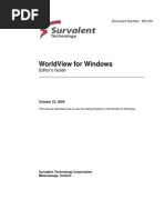 WorldView For Windows Editor's Guide, October 23, 2009 PDF