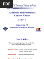 Hydraulic and Pneumatic Control Valves