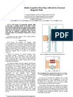 Behaviour of Ferrofluidic Liquid in Heat Pipe Affected by External Magnetic Field