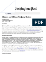 Uighurs and China's Xinjiang Region