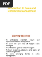 Introduction To Sales and Distribution Management