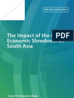 The Impact of The Global Economic Slowdown On South Asia PDF