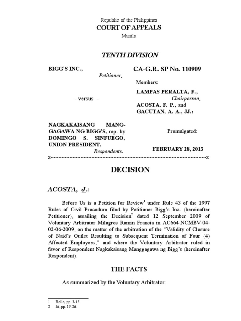 Court of Appeals Decision PDF Layoff Employment