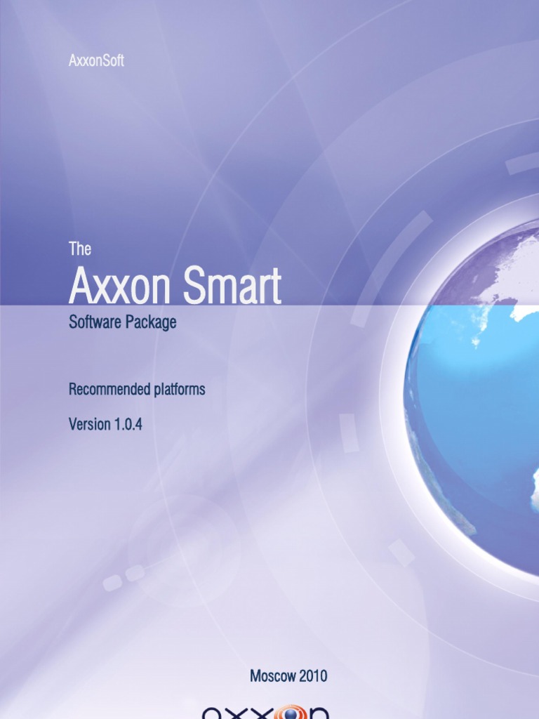 Axxon Smart: Software Package | PDF | Microsoft Windows | Windows Xp