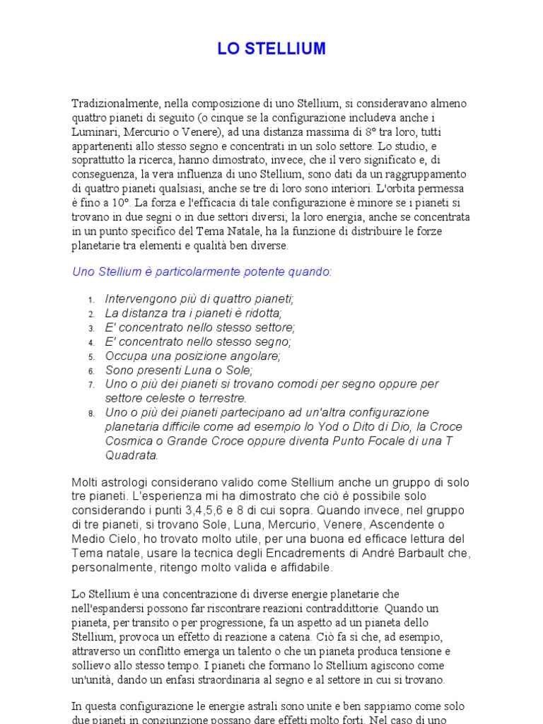 Lo Stellium | PDF