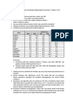 Soal UAS Surveilans Kesehatan Masyarakat Semester V Tahun 2011