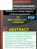 Learning Style PPT - Loneza G. Carbonel