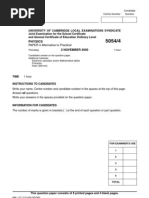 Paper 4 Nov 2000 Physics