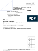 Paper 4 Nov 2000 Physics