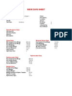 Sieve Data Sheet: Project Information