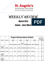 Weekly Review: Center - Virar (West) March 2013