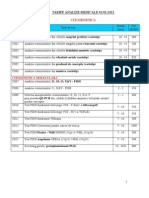 Preturi Analize - GeneticLab PDF