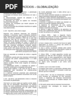 exercicios globalizacao
