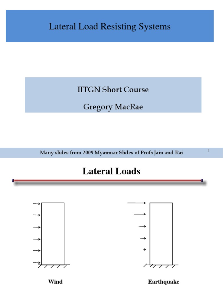Lateral Load Resisting Systems PDF Beam (Structure) Framing