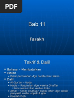 Bab 11 - Fasakh