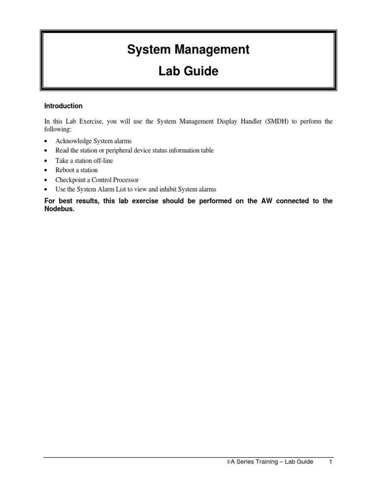 System Management Lab Guide PDF Booting Online And Offline