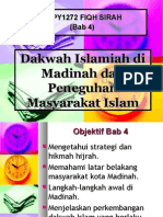 Bab 4 - Dakwah Islamiah Di Madinah & Peneguhan Masyarakat Islam