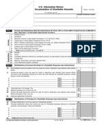 U.S. Information Return Trust Accumulation of Charitable Amounts