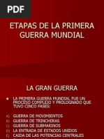 Etapas de La Primera Guerra Mundial 1