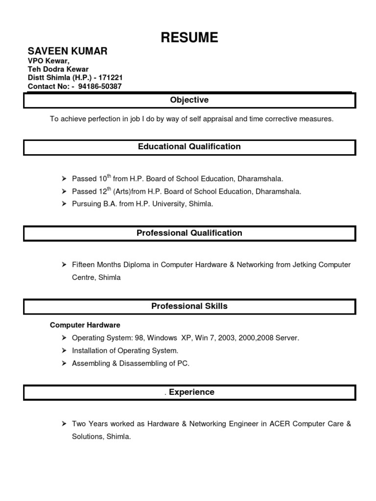Saveen Kumar | PDF | Career & Growth | Computers