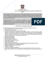 Documentos Necesarios para Aprobación de PMT