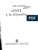 103457313 Etienne Gilson Dios y La Filosofia