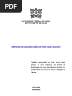Métodos de análise química - solos salinos