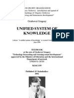 G .Grabovoi UNIFIED SYSTEM OF
KNOWLEDGE