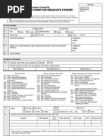 Graduate Application Form