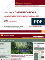 Online Communications: UMN Extension's MyMinnesotaWoods Site