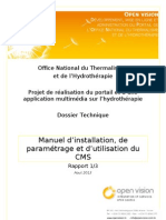 D1 - Manuel D'installation de Paramétrage Et D'utilisation Du CMS