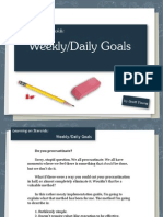 Weekly Daily Goals