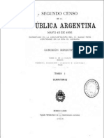 Segundo Censo de La República Argentina 1895 - Tomo 1 de 3