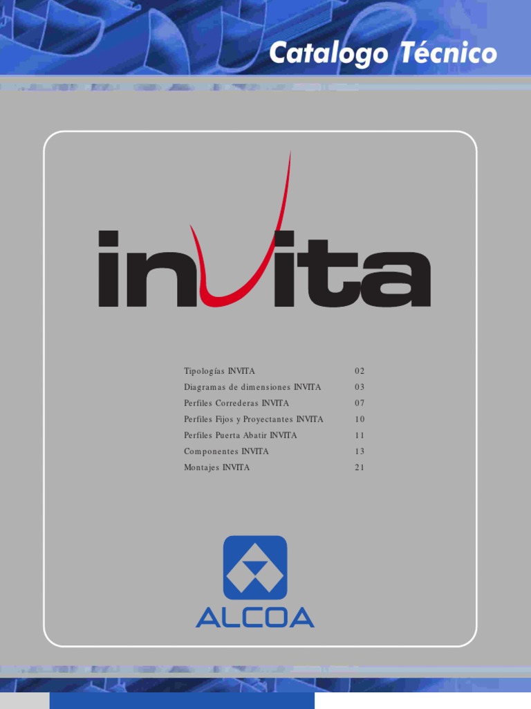 Catalogo Perfiles Aluminios  Ingeniería de construcción  Catalogo Perfiles Aluminios  Ingeniería de construcción