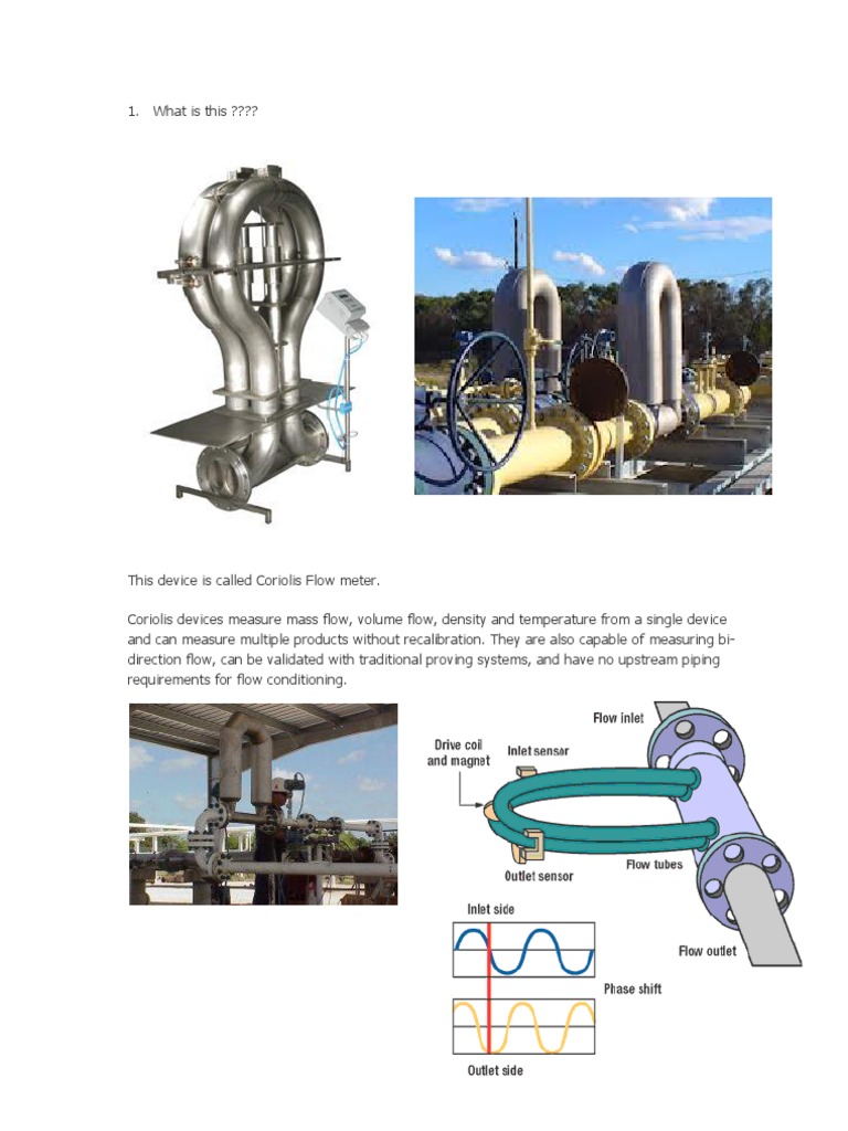 Coriolis Flow Meter | PDF | Flow Measurement | Dynamics (Mechanics)