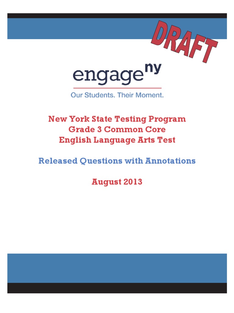 Nys Ela Released Questions 2022 Printable