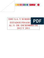 Estados Financieros 2012 y Explicaciones