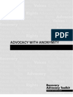 Advocacy With Anonymity