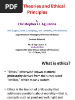 Moral Theories & Ethical Principles