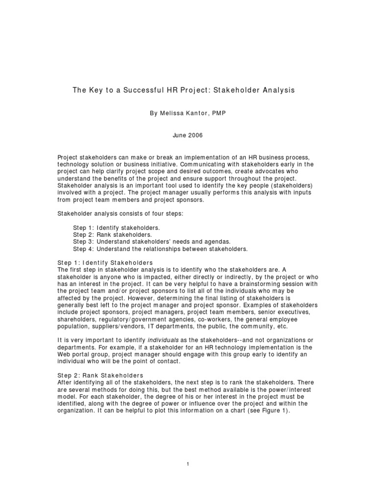 Four Steps In Managing Stake Holders Stakeholder Corporate Business