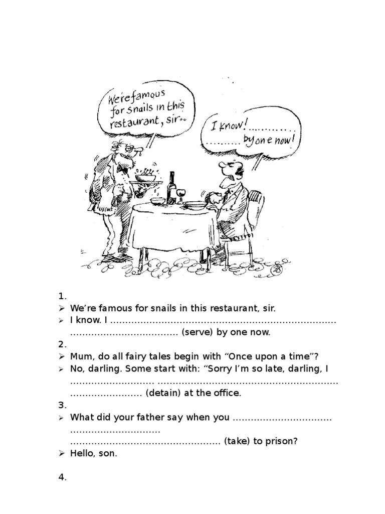 Passive Voice Exercise Jokes