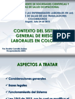 BCS Contexto Del Sistema General de Riesgos Laborales - Foro CSCSO, Julio 24 de 2013