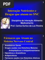 Interação Nutrientes e Drogas que atuam no SNC