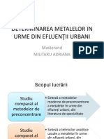 DETERMINAREA METALELOR IN URME DIN EFLUENŢII URBANI.ppt