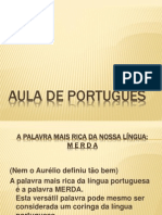 AULA DE PORTUGUÊS