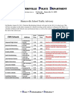 CMS Traffic Alert 2013