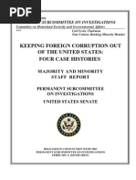 Foreign Corruption Us Senate Report