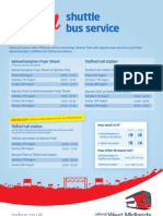 V Fest Shuttle Bus Timetable
