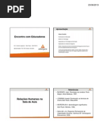 Relações Humanas na Sala de Aula