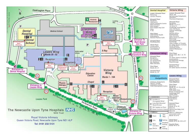 Royal Victoria Hospital Newcastle Site Map Clinic Hospital
